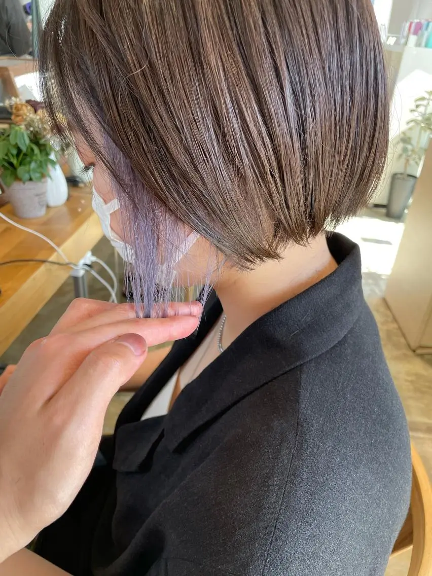 ショート ボブ カット ヘアカラー トリートメント 新井啓介 宇都宮美容師のヘアスタイル