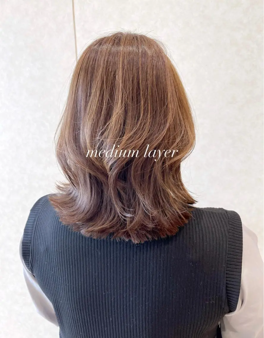ミディアム カラー k-two top stylist 林原のヘアスタイル
