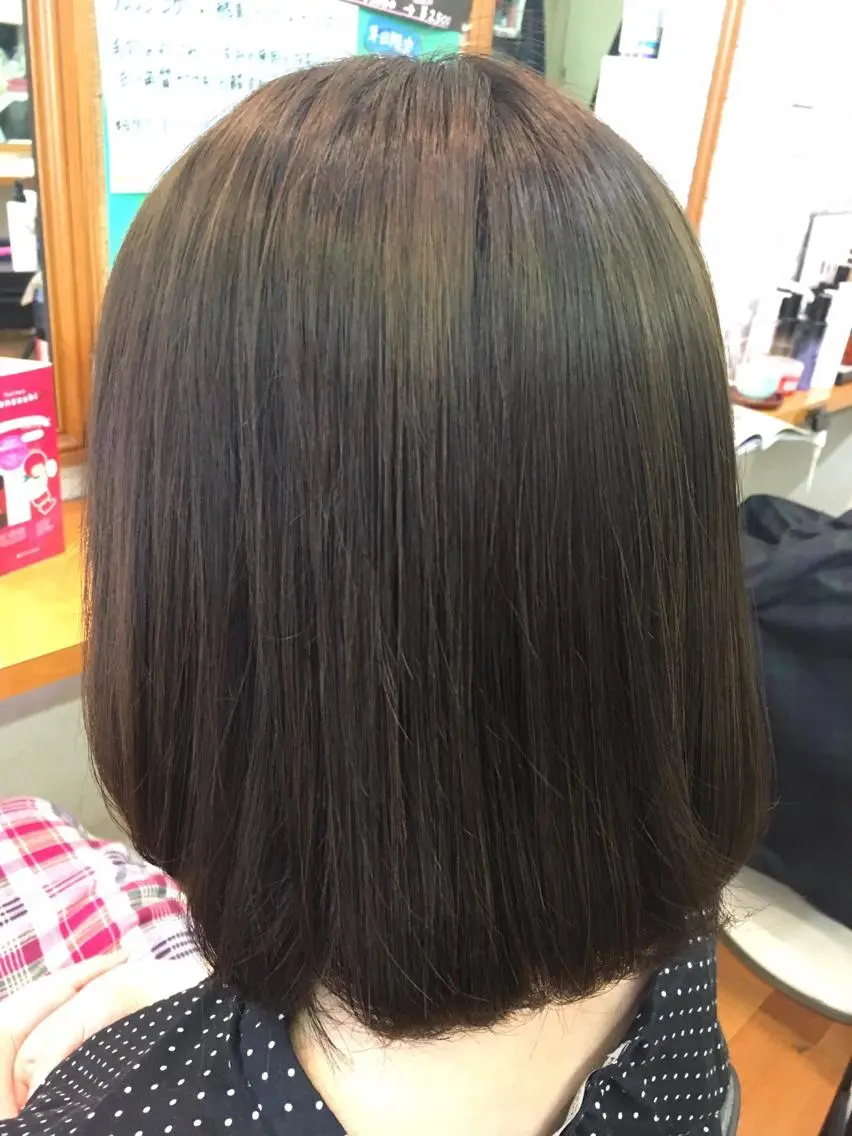 ミディアム カラー アッシュ YAP！HAIR トコツメアヤノのヘアスタイル
