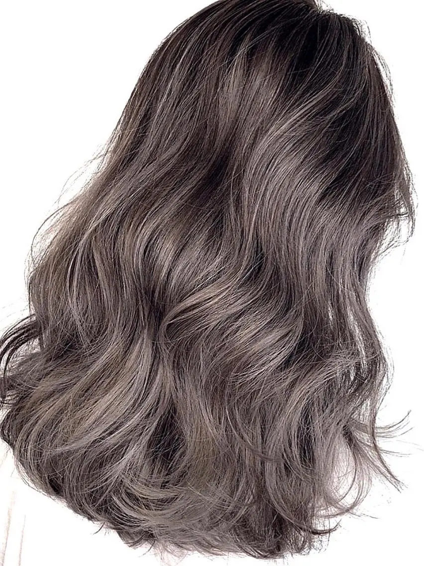 セミロング カラー 上條 航平のヘアスタイル