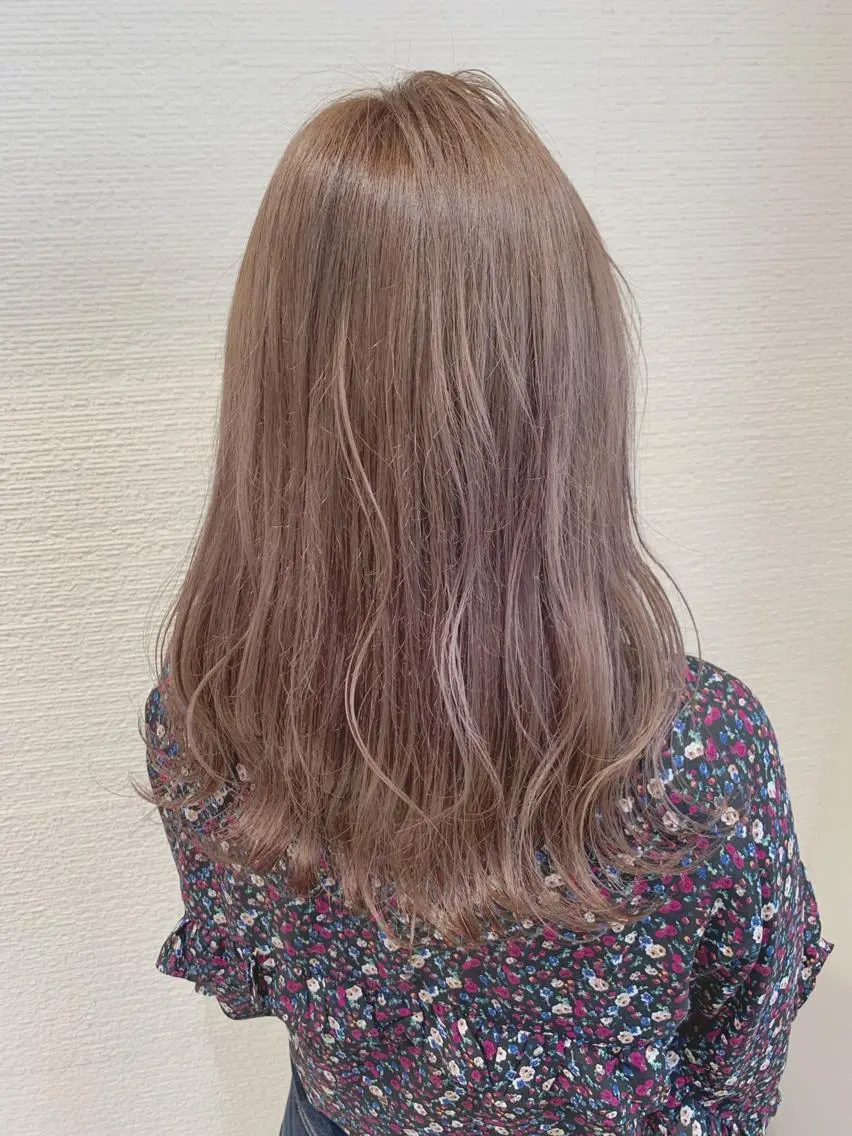 ロング カラー アッシュ ベージュカラー ブリーチ ブラウンカラー ケアブリーチ 【メンズ縮毛矯正】 田中秀斗のヘアスタイル