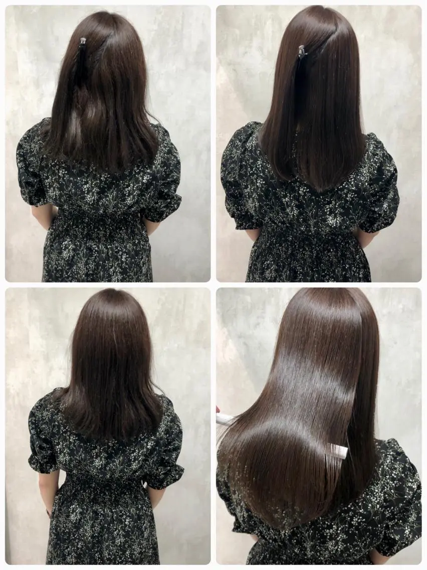 セミロング 縮毛矯正 トリートメント あなた史上 最高を提供のヘアスタイル
