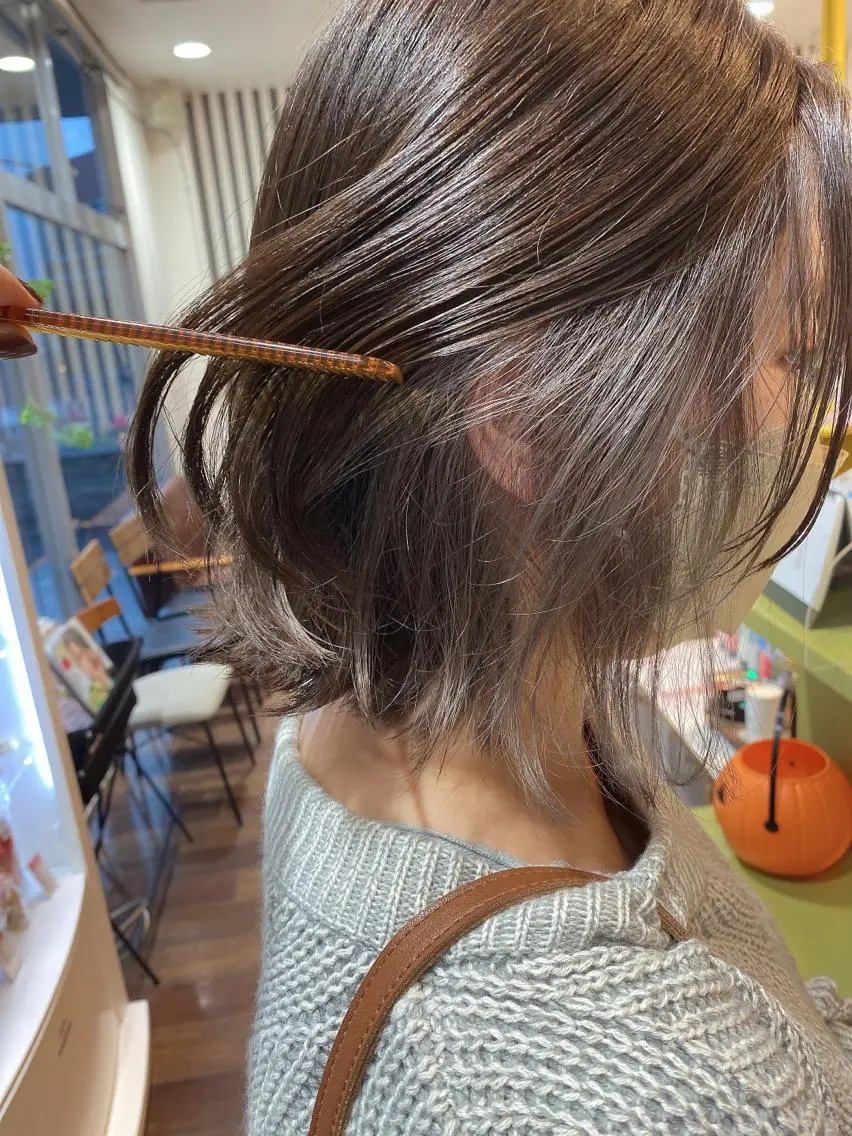 ミディアム ヘアカラー 🦋透明感カラー🦋 CHIHARUのヘアスタイル