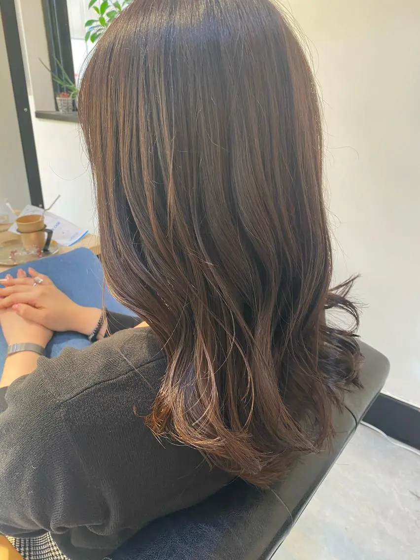 ロング カラー 透明感カラー グレージュ オリーブグレージュ オリーブグレー CARICIA🌱 masaeのヘアスタイル