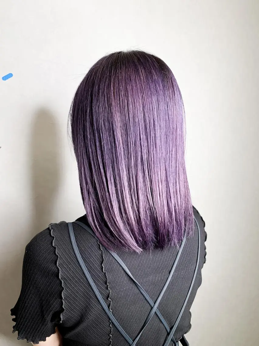 ミディアム カラー ラベンダーカラー パープルカラー カット ヘアカラー 🌈 DAIKI 🌈のヘアスタイル