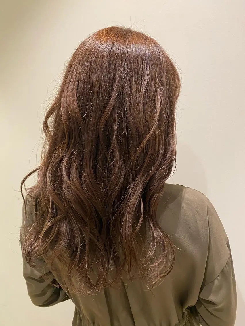 ロング カラー ベージュカラー ブリーチ ピンクカラー ピンクベージュ 艶髪🌿美髪 大塚礼乃【西荻窪】のヘアスタイル