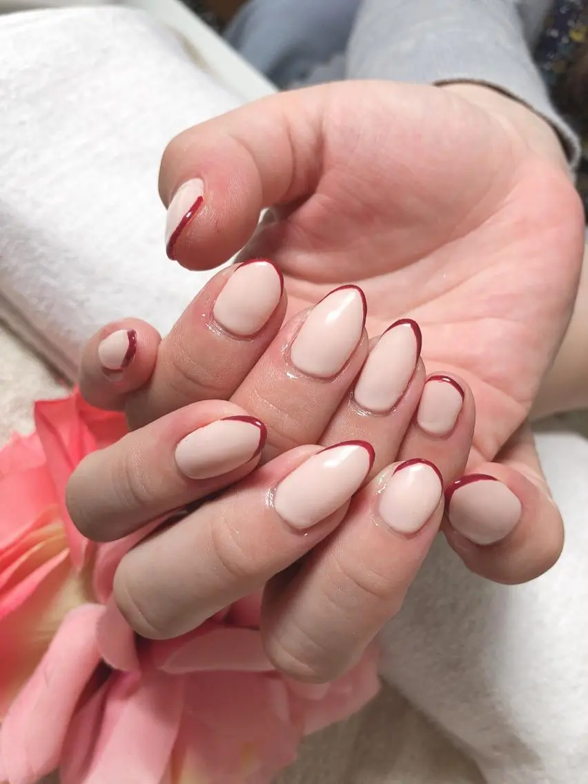 ミディアム ネイル ハンドネイル 《LB》ラブリエ Nail&eyeのマツエク・マツパデザイン