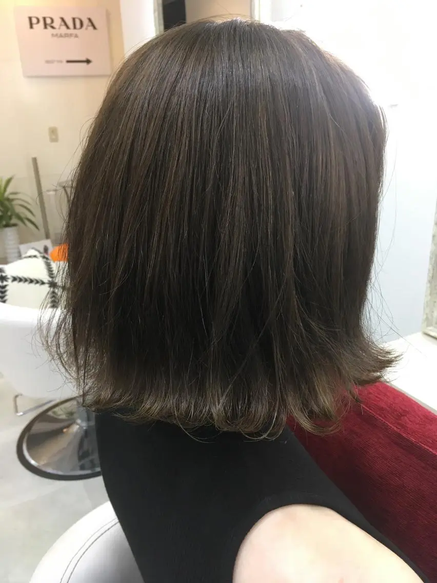 ショート カラー 髪質改善 中川 翔のヘアスタイル