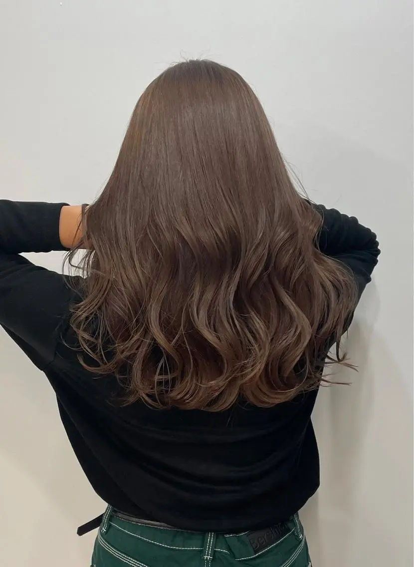 ロング カラー ロング ヘアカラー トリートメント エクステモデル募集 💗大阪梅田/川上のヘアスタイル