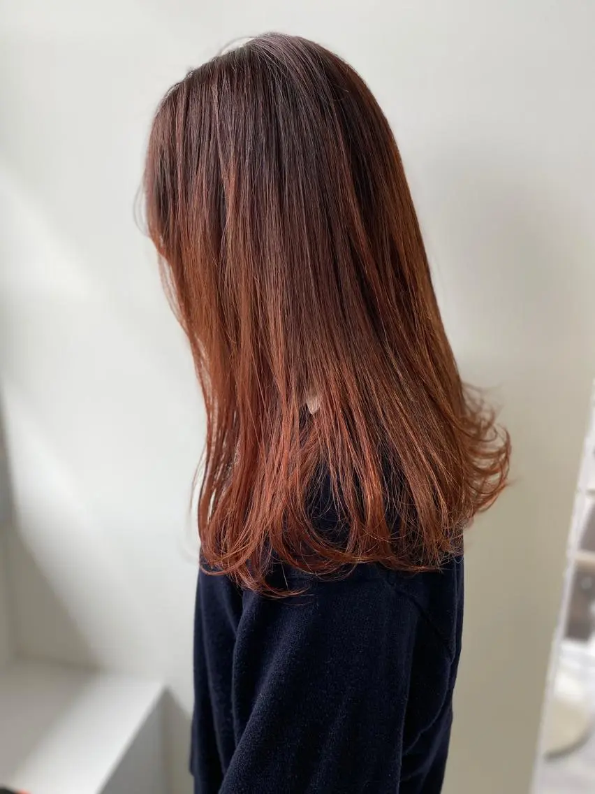 ロング カラー 石井（遠藤） 愛莉のヘアスタイル