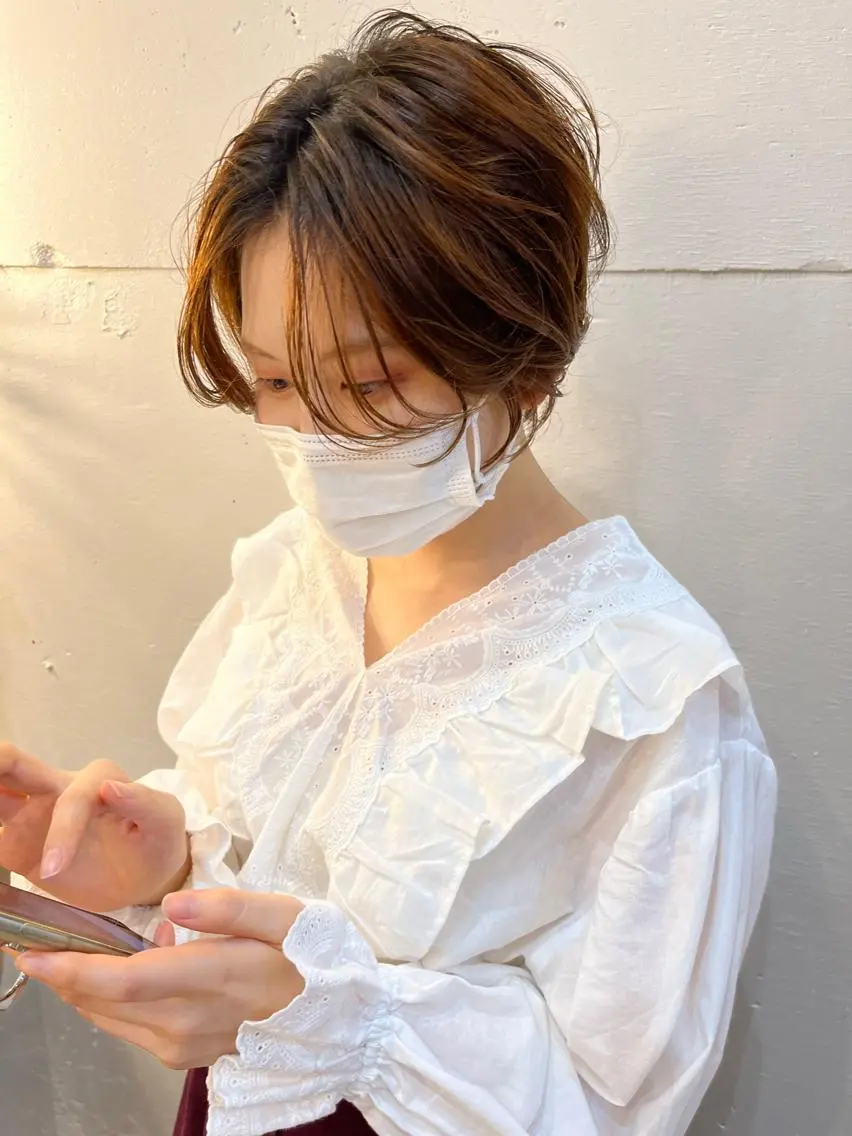 ショート en-te:堀 恵里那のヘアスタイル
