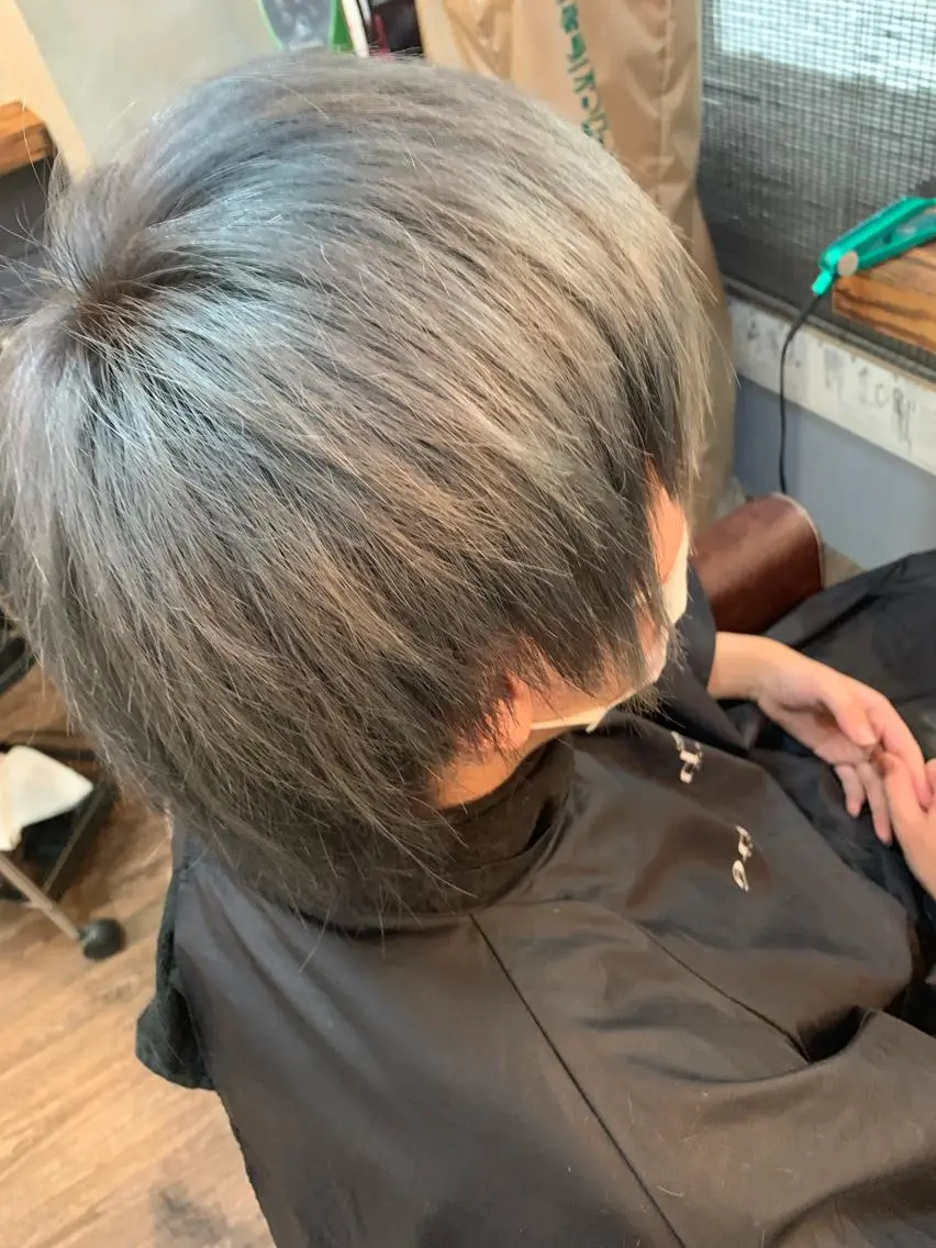 ミディアム カット ヘアカラー トリートメント ヘアセット ✨上村 潤平✨メンズヘア✨のヘアスタイル