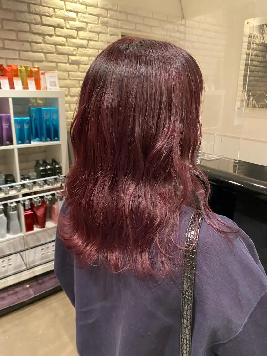セミロング カラー イルミナカラー ✨️今だけ無料✨️ 鶴田みなみのヘアスタイル