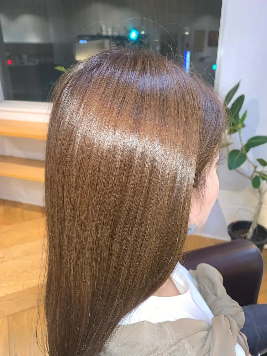 ロング カラー カット ヘアカラー トリートメント yoshikei -mow hair-のヘアスタイル