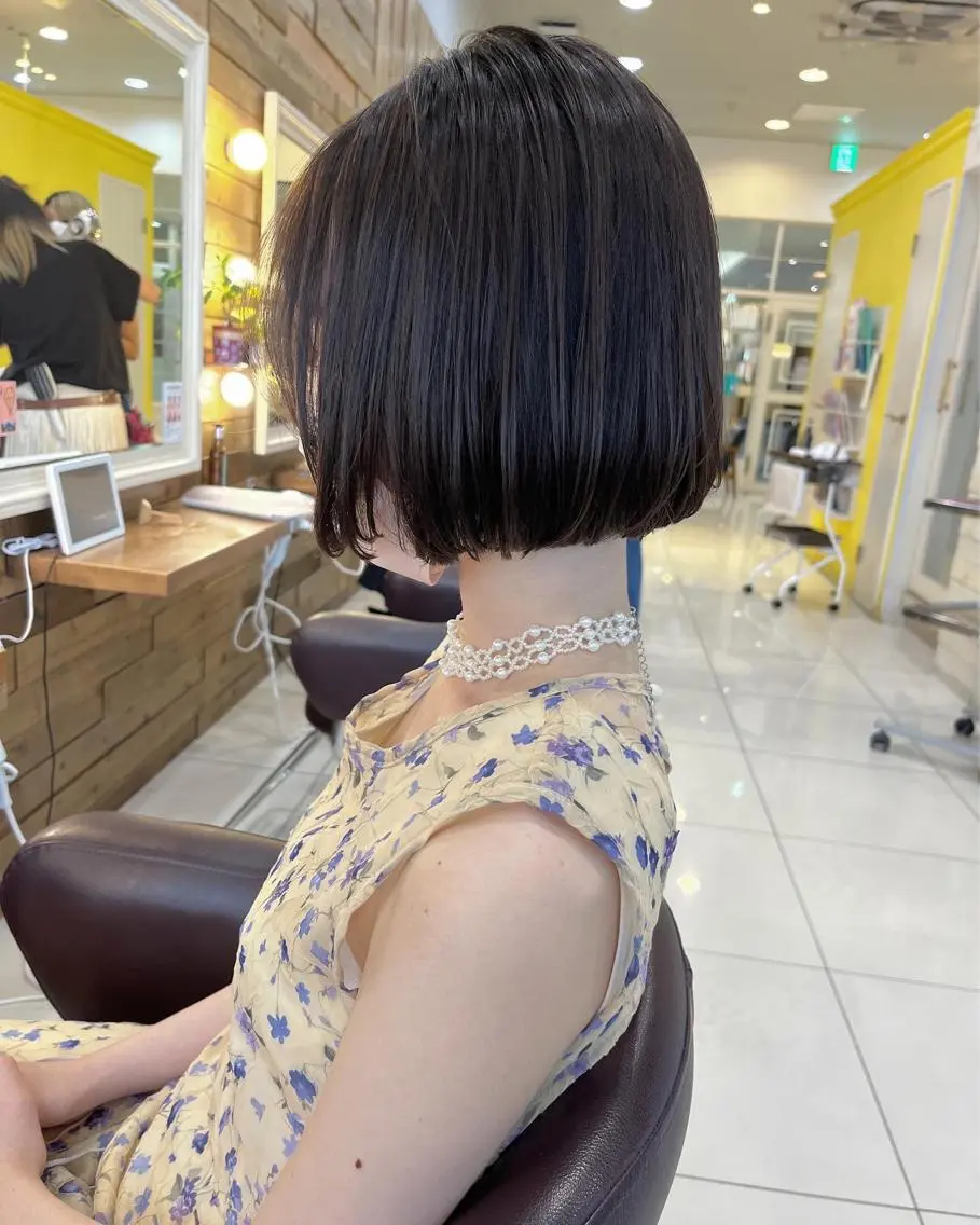ショート 黒田瀬奈/ボブ まろやかベージュのヘアスタイル