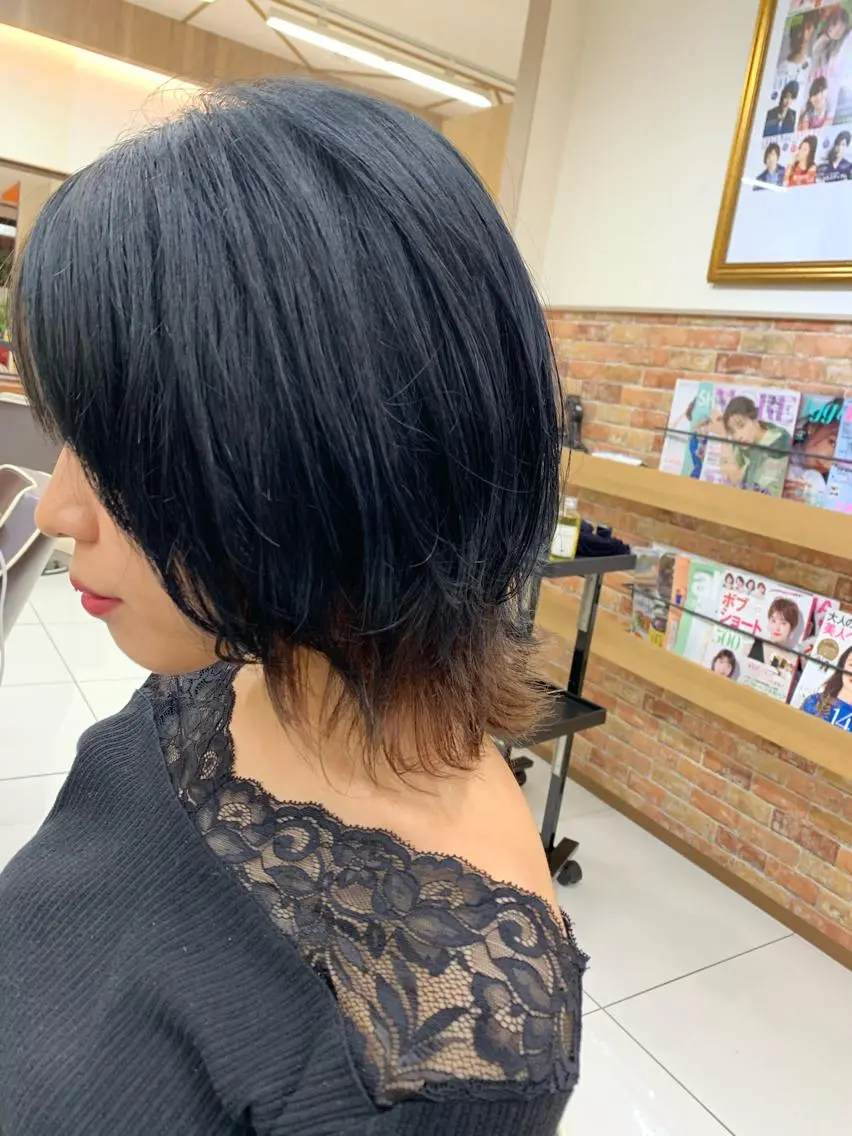 ショート 韓国レイヤー 池田一之のヘアスタイル