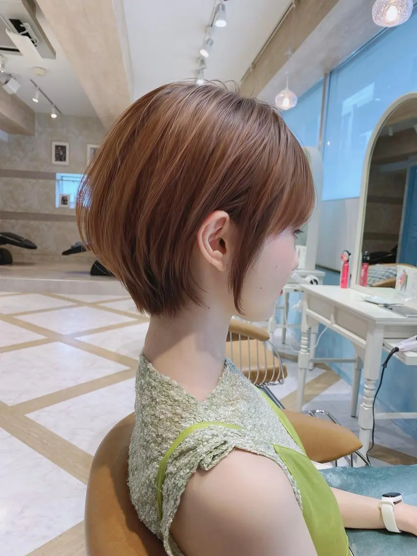 ショート カラー カット ヘアカラー トリートメント 🌟モテ髪ショート 🌟店長 津賀涼のヘアスタイル