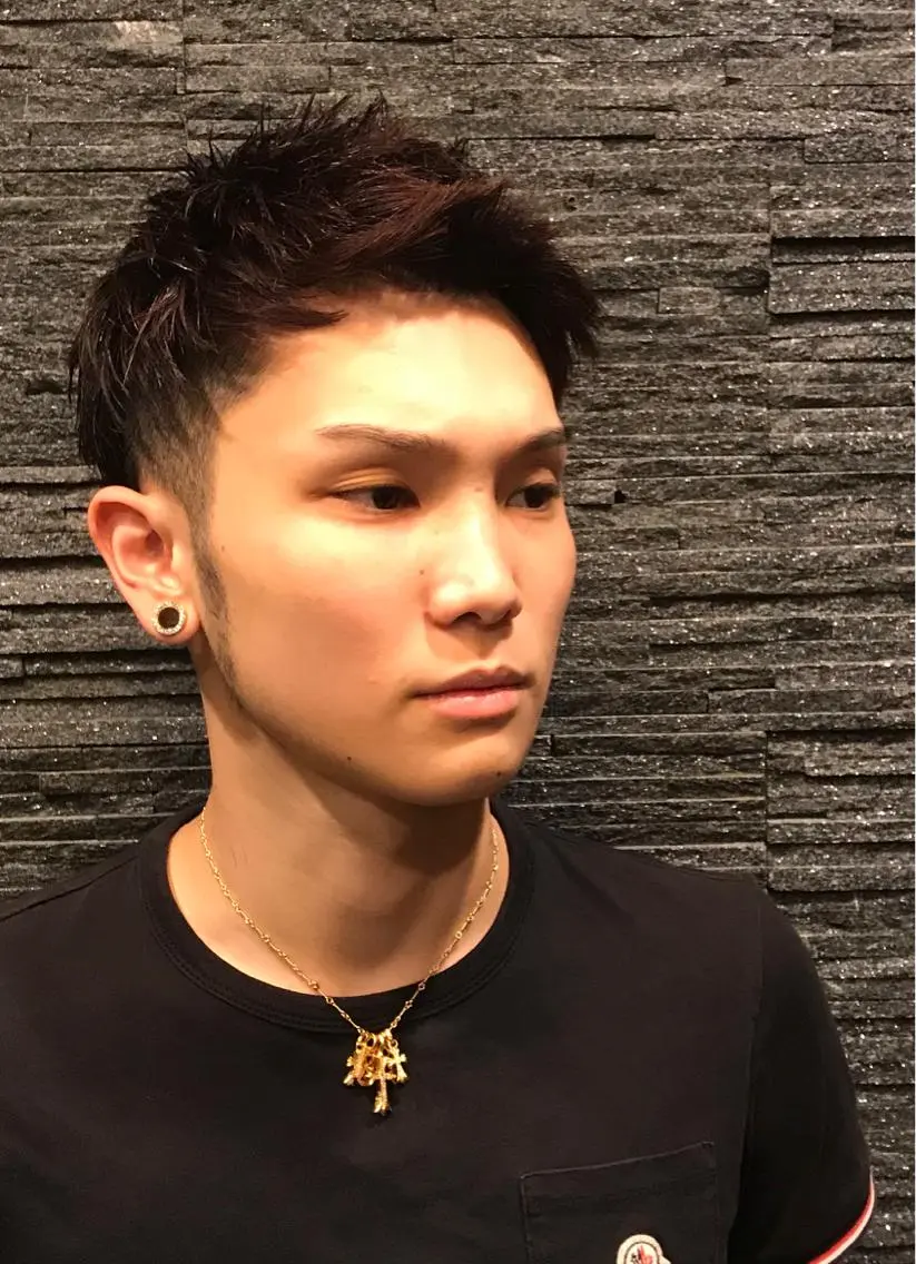 ショート メンズ カット ヘアセット ギンザ ヒロのヘアスタイル