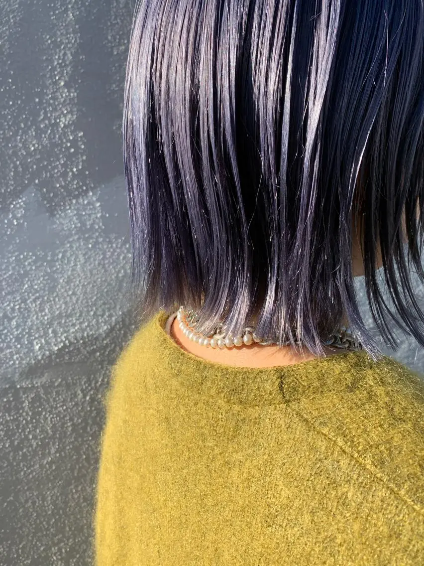 ミディアム カラー メンズカットパーマ/ ブリーチ高柳将太のヘアスタイル