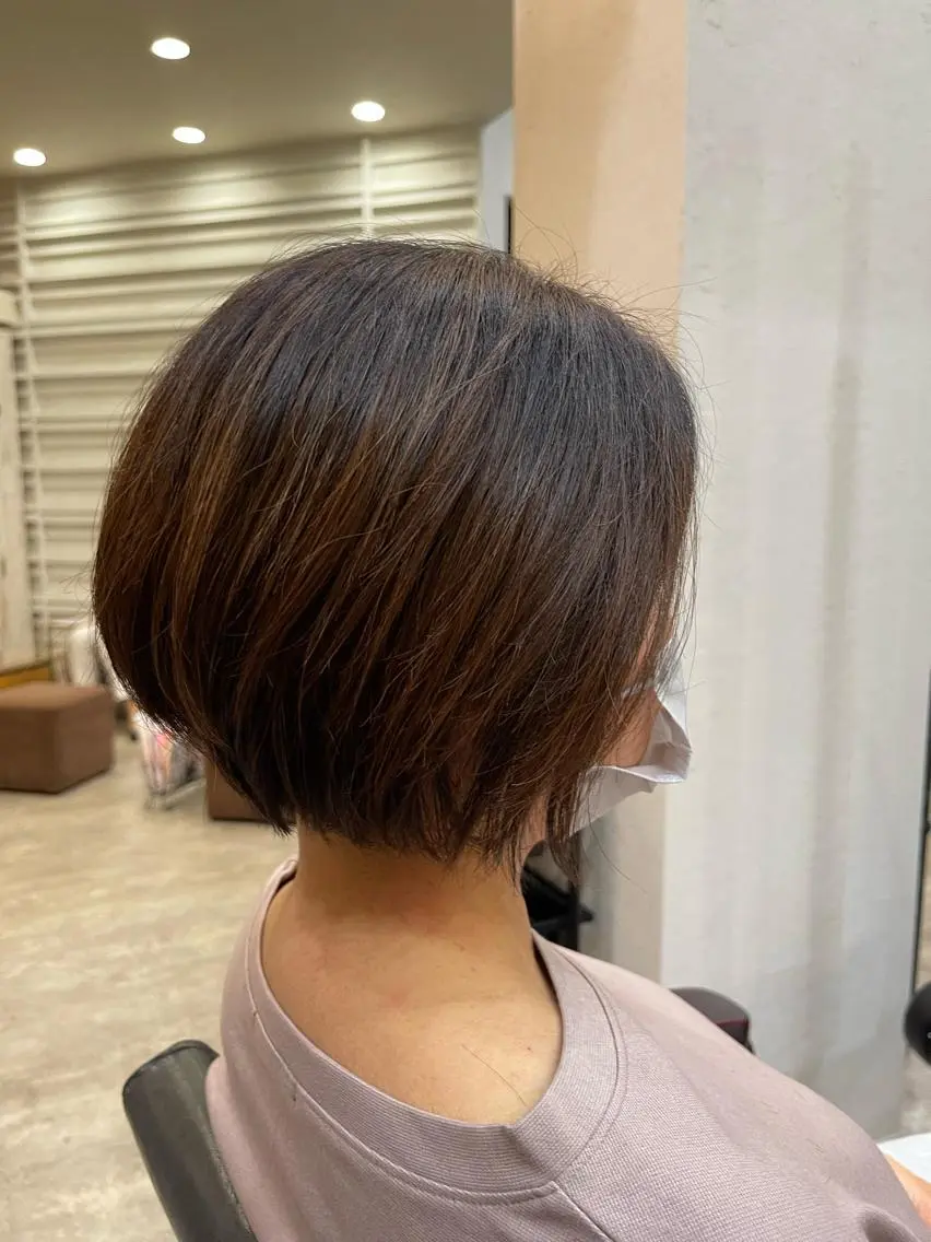 ショート カット くせ毛カット終着点 カワサキトオル溝の口のヘアスタイル