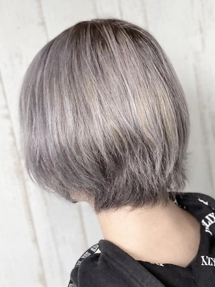 ロング カラー パーマ ヘアアレンジ 大阪レミーエクステ チビ編み込みのヘアスタイル