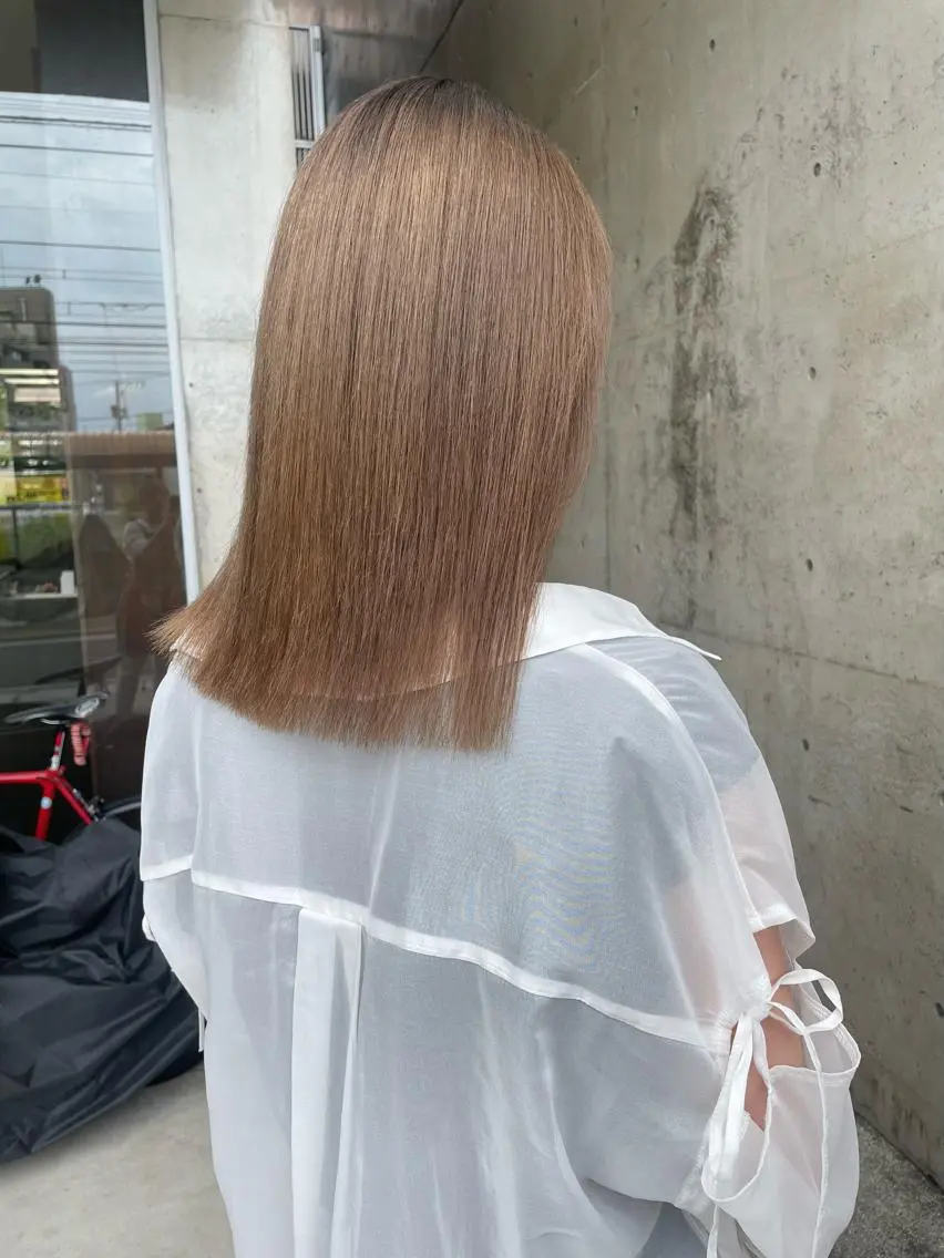 セミロング パーマ 日高 香織のヘアスタイル