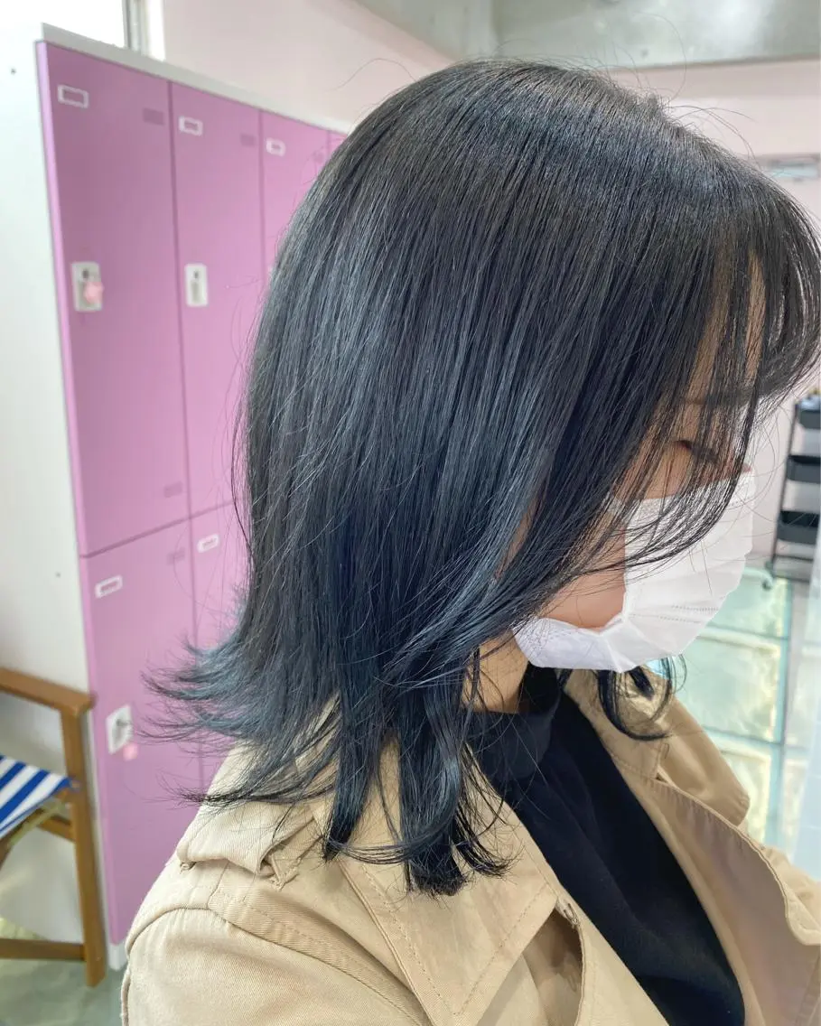 ミディアム カラー ヘアアレンジ ヘアカラー 𓍯韓国style/ 髪質改善𓍯中村和希のヘアスタイル