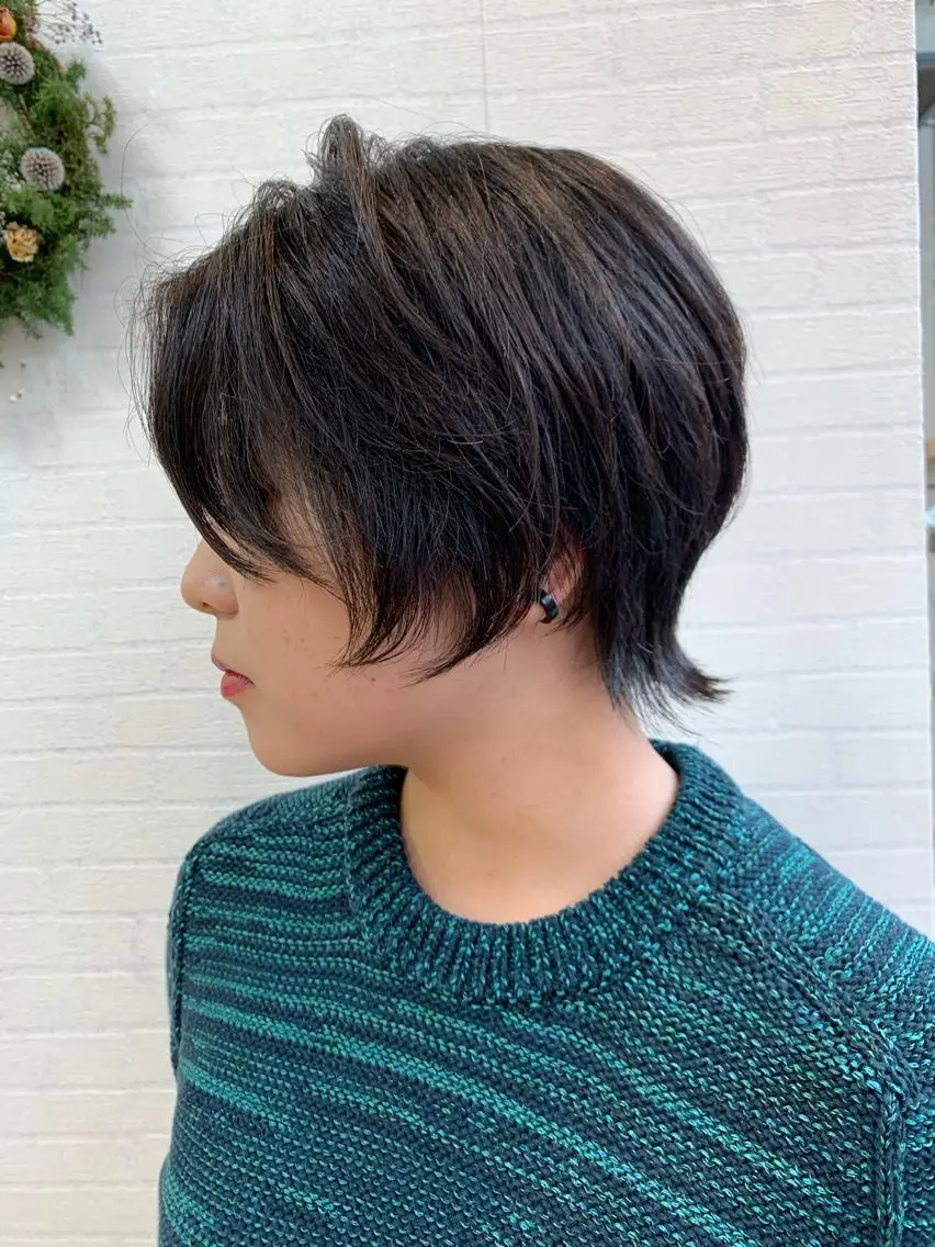 ショート 切りっぱなしボブ ショートボブ ハンサムショート ボブ ショートヘア カット 初めてのショート お任せください✂️のヘアスタイル