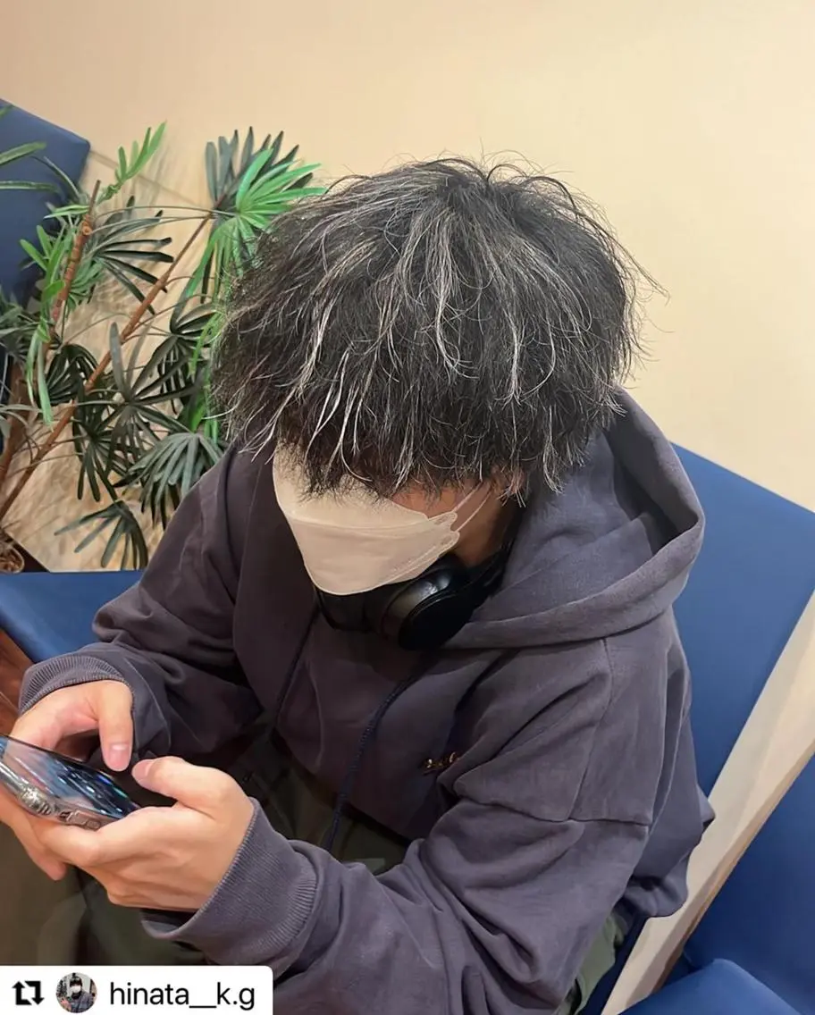 ミディアム カラー メンズ メンズメッシュ 学生(メンズ向け) メッシュ 学生 🩷Eny terrace🩷のヘアスタイル