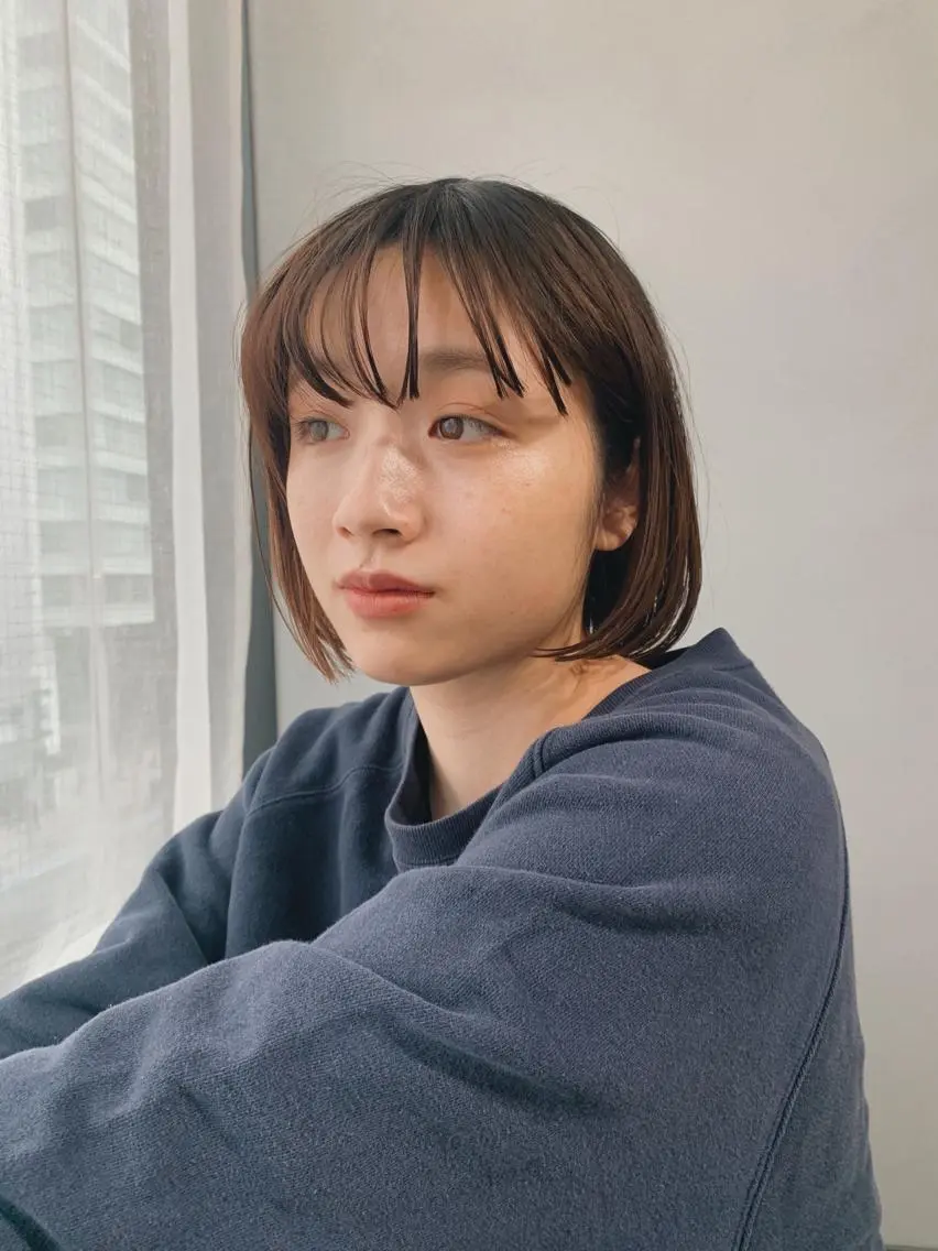 カラー パーマ ボブパーマコテ巻き風 パーマNo1深江秀平のヘアスタイル