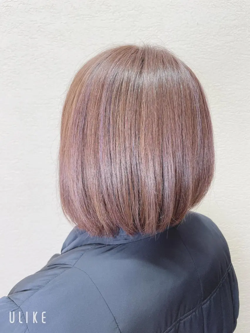 ミディアム カラー ベージュカラー ピンクカラー ピンクベージュ カット ヘアカラー トリートメント ❣️モードケイズ塚口 和田一将のヘアスタイル