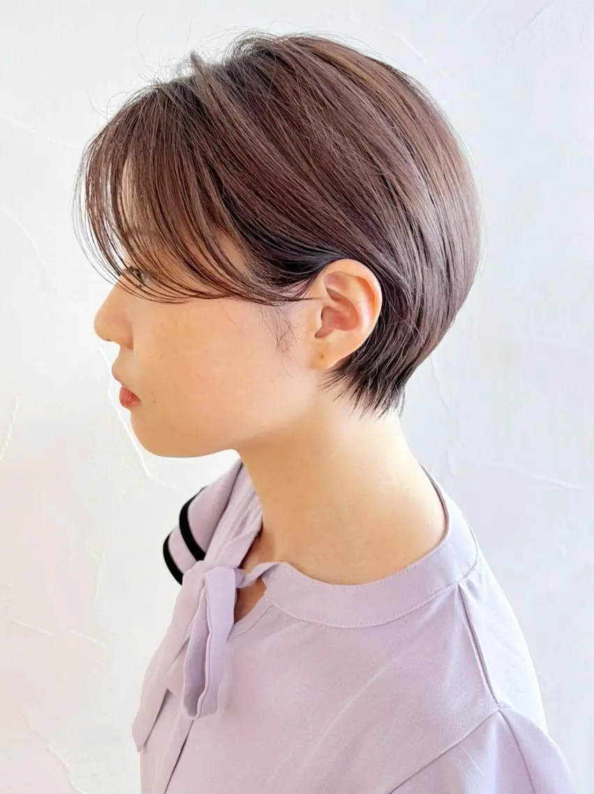 ショート カラー パーマ ヘアアレンジ ハンサムショート ショートヘア ITbyALBUM 松戸のヘアスタイル