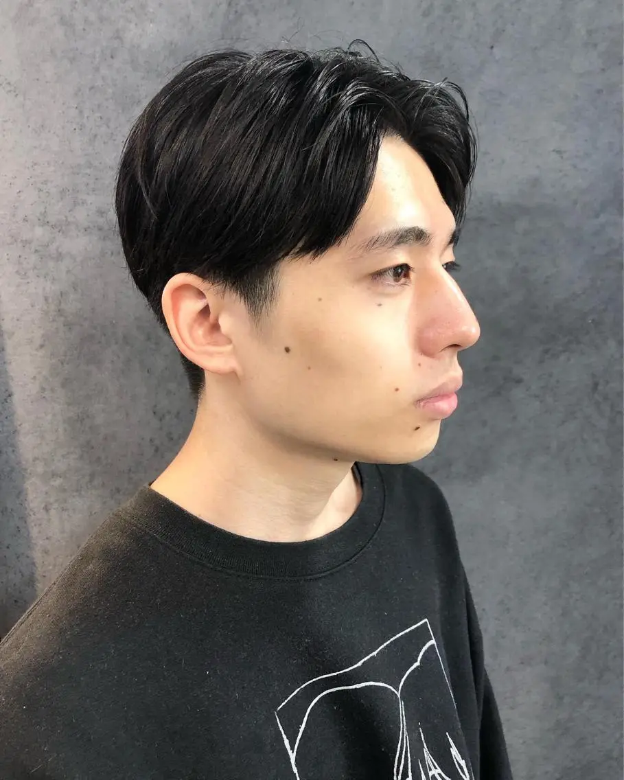 ヘアアレンジ メンズ センターパート メンズ就活ヘア カット トリートメント ヘアセット メンズ特化✂️栗原 侑也のヘアスタイル