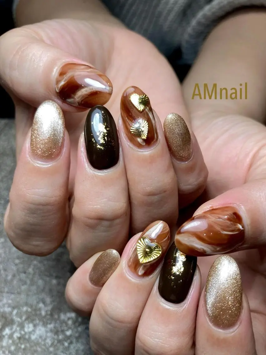 ネイル アートネイル 持ち込み ハンドネイル Am:nail 柏 SUE（スゥ）のネイルデザイン