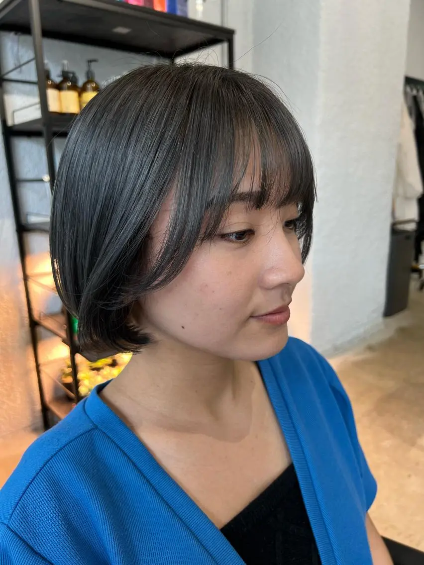 ショート カラー ボブ 韓国風ヘア オタク特化美容師💟 チバコナツのヘアスタイル
