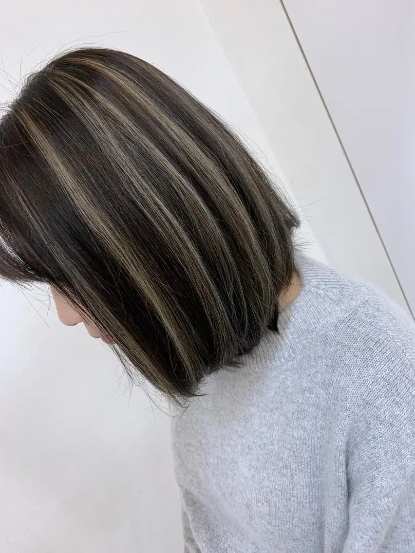 ミディアム 穐田 司樹のヘアスタイル