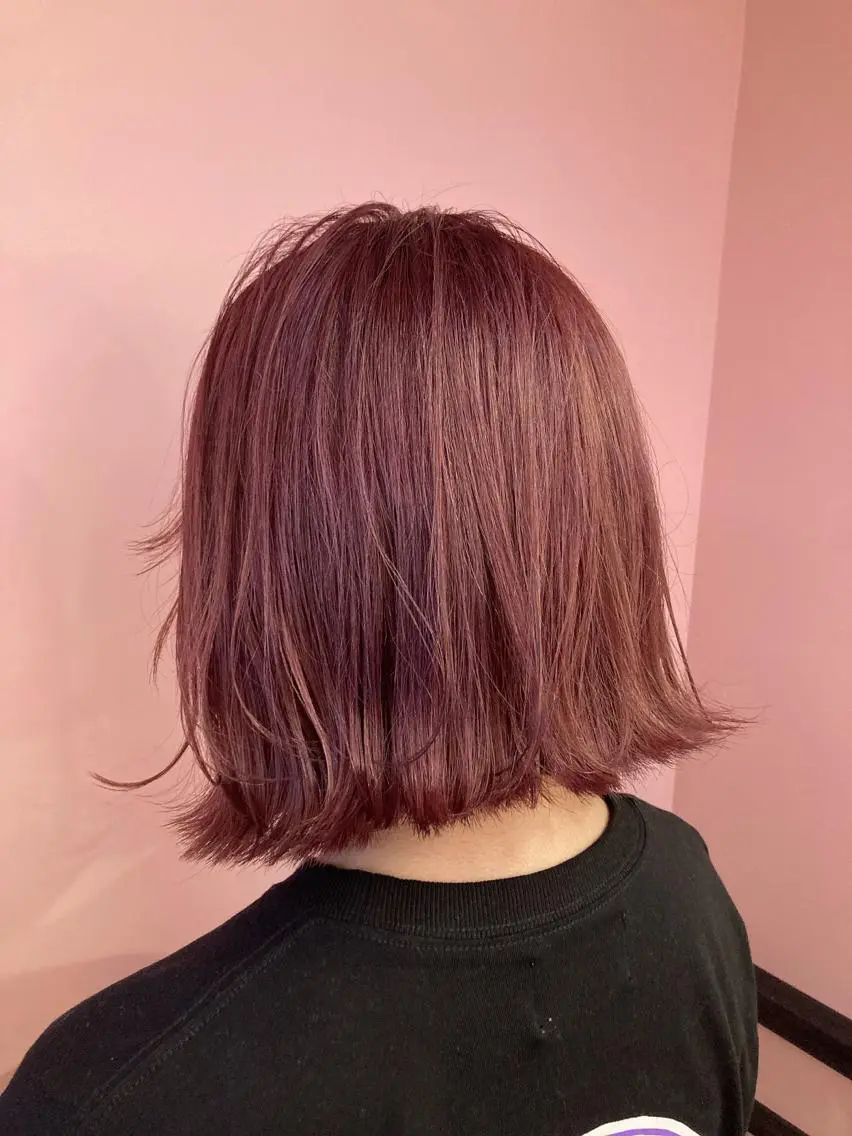 ショート カラー ラベンダーカラー ピンクカラー ピンクラベンダー ヘアカラー トリートメント ✨髪質改善縮毛矯正✨ 宇田川修平のヘアスタイル