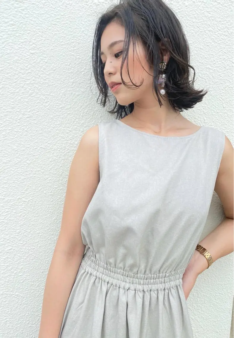 ミディアム カラー イルミナカラー カット ヘアカラー grand juteのヘアスタイル