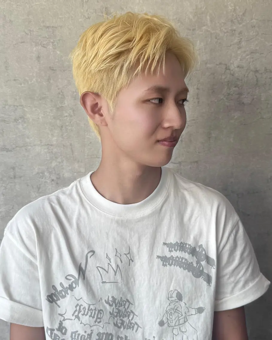 ショート 韓国風ヘア カット ヘアカラー トリートメント ヘアセット Men's Eir Kodamaのヘアスタイル