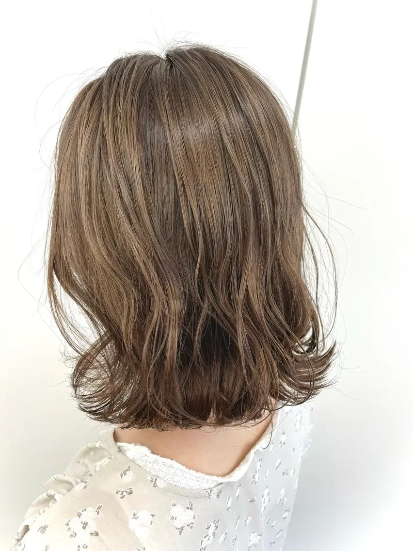 ミディアム カラー ベージュカラー カット ヘアカラー トリートメント studio the soel /TAKAのヘアスタイル