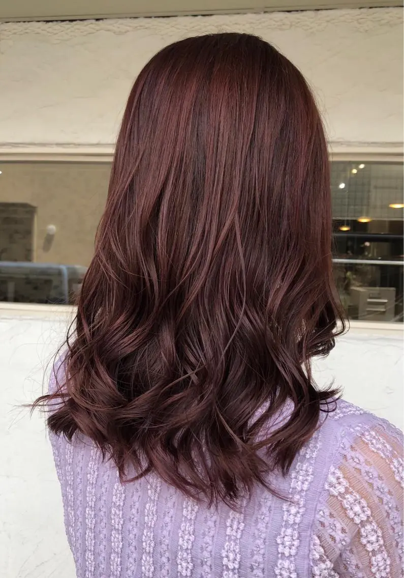 カラー カシス カット ヘアカラー トリートメント 後藤 陽花子のヘアスタイル