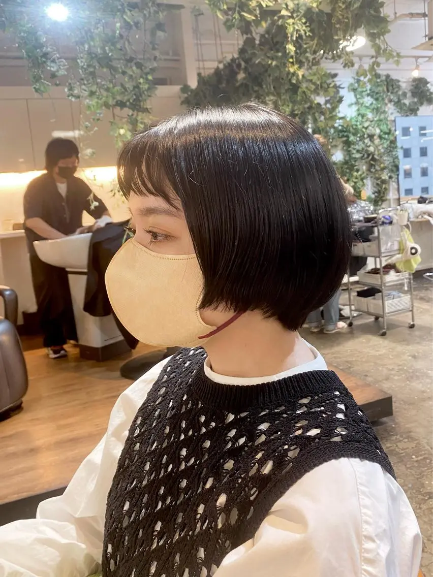 ショート カラー ショート　縮毛矯正 レイヤー🌿FUKUのヘアスタイル