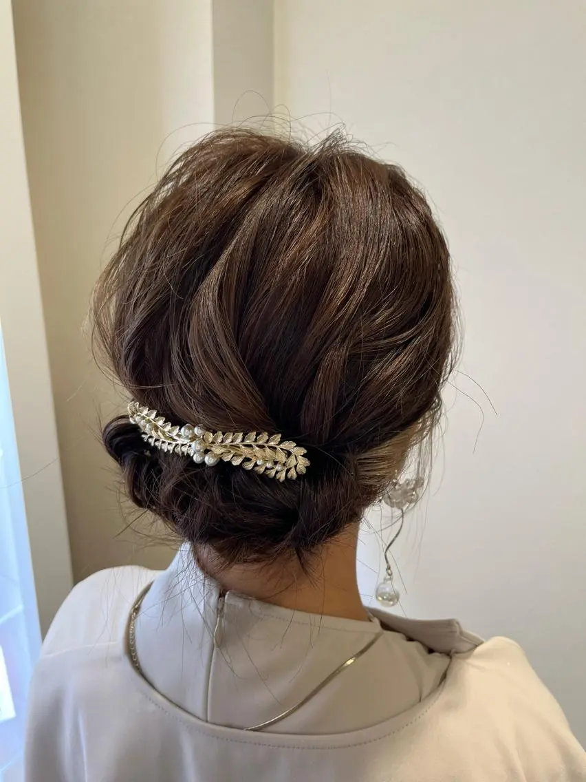 セミロング ヘアアレンジ ヘアセット サソウ ユリエ🥥のヘアスタイル
