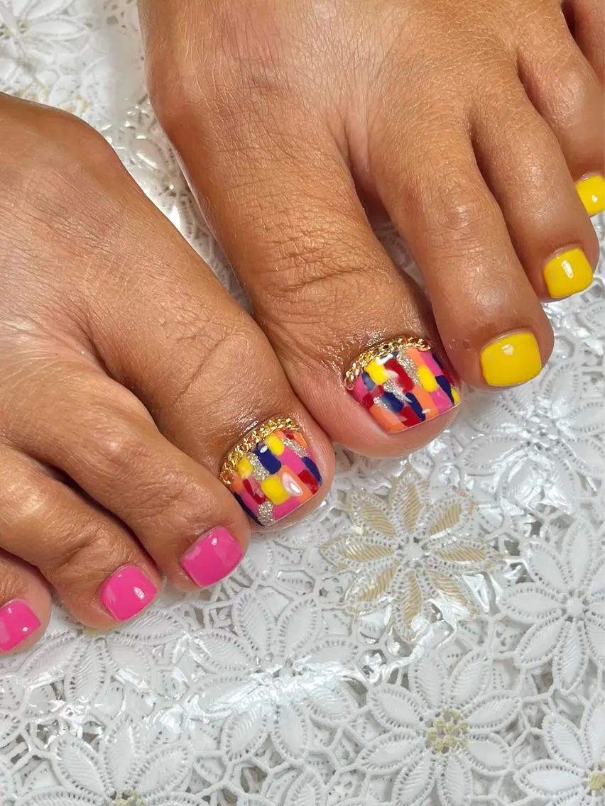 ネイル フットネイル ジェルネイル 韓国ネイル パラジェル nails' it...のネイルデザイン