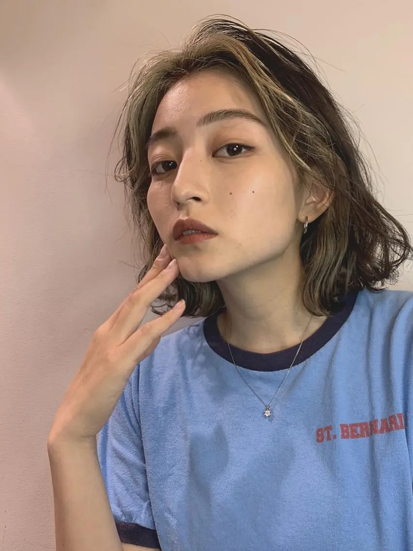 ショート ミストバング ヘアカラー トリートメント 💈ホリ ダイキ💈のヘアスタイル