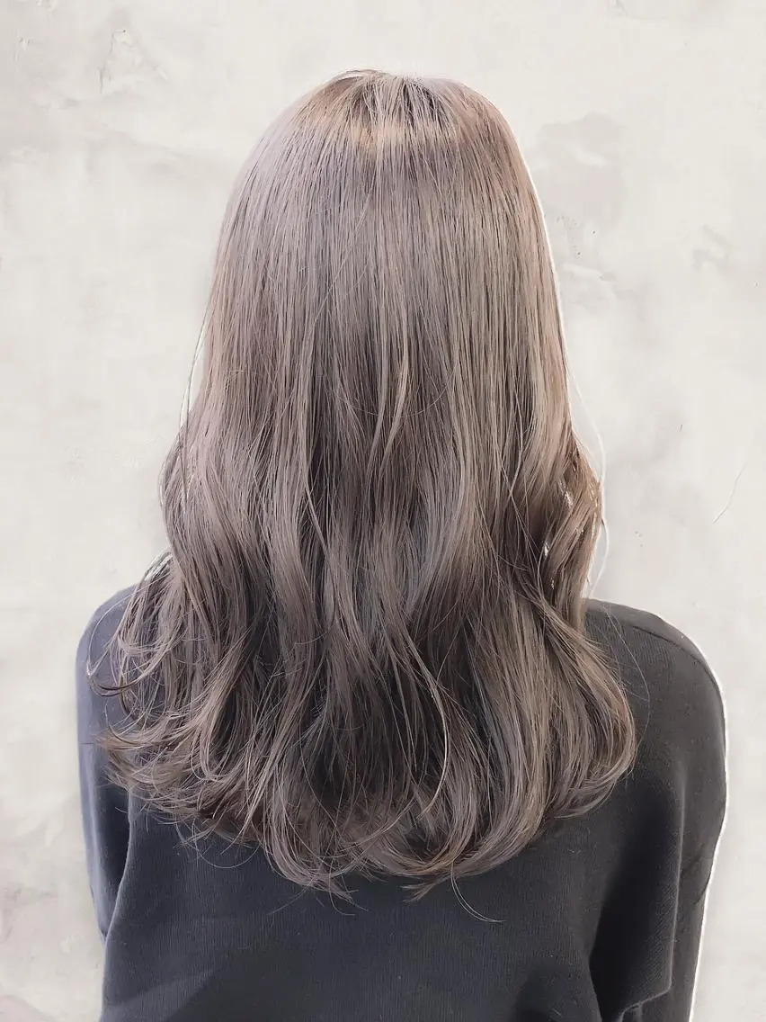 ロング 髪質改善 カット ヘアカラー トリートメント グレージュ×レイヤー 藤生 和宏のヘアスタイル