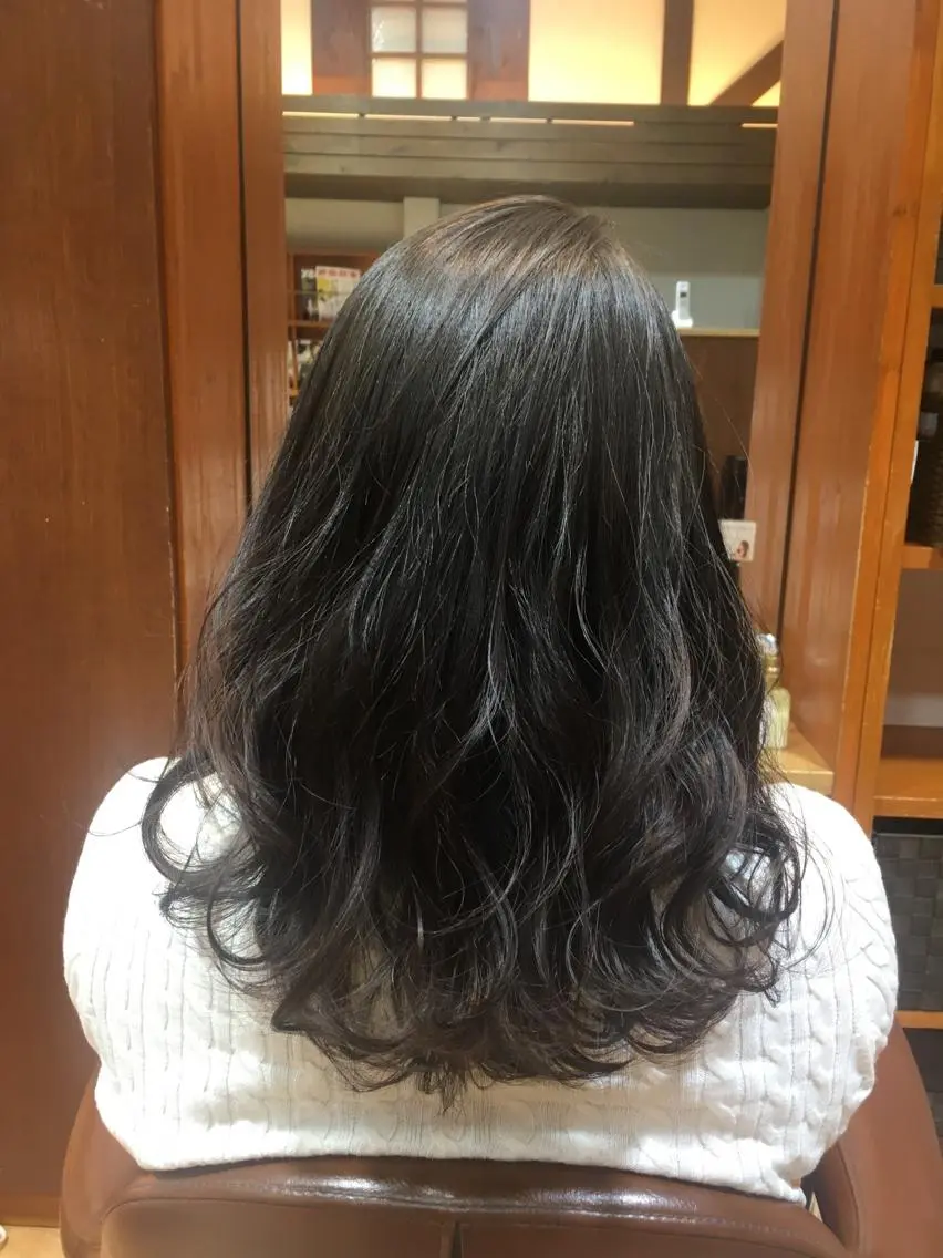 セミロング カラー グレージュ ✨🌿大人可愛い愛さ れhair🌿✨松本のヘアスタイル