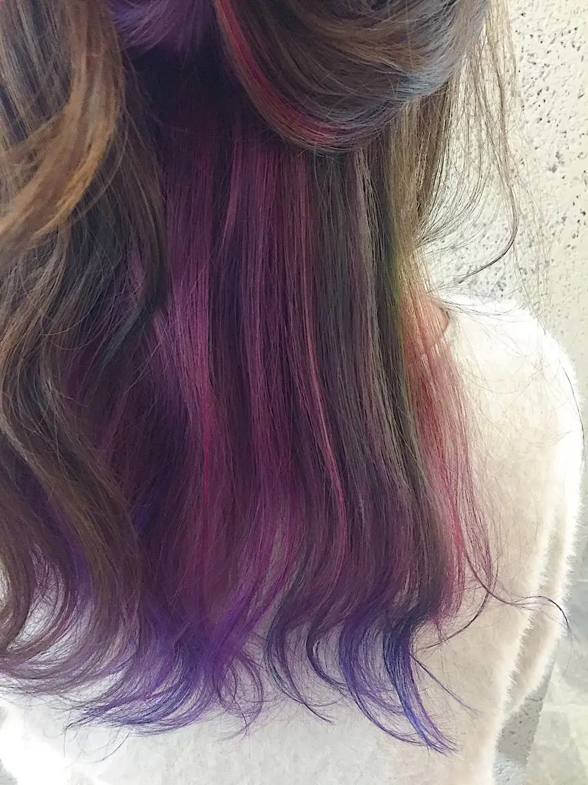 セミロング カラー パーマ ヘアアレンジ アディクシーカラー アッシュ バレイヤージュ ブリーチ ケアブリーチ ✨ハイクオリティ✨ 山本香也のヘアスタイル