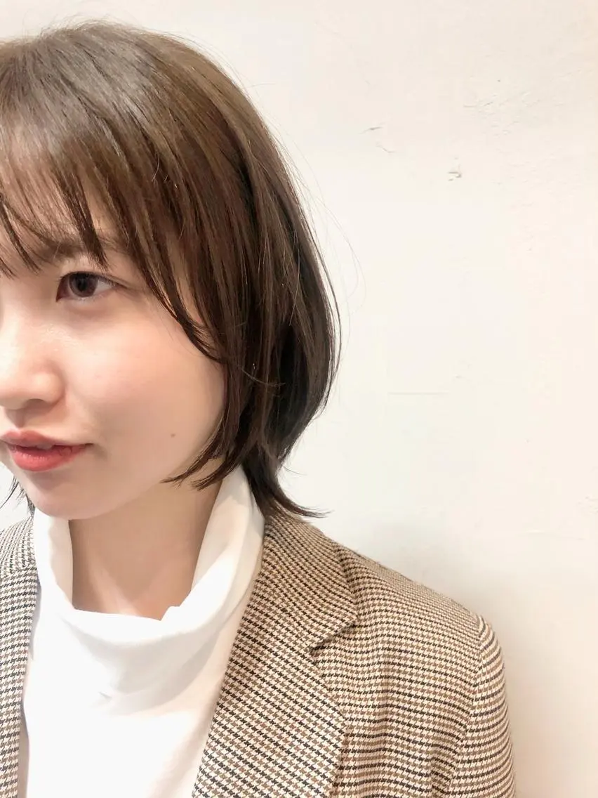 ショート カラー アッシュ ボブ ウルフカット カット ヘアカラー 千葉 郁也のヘアスタイル