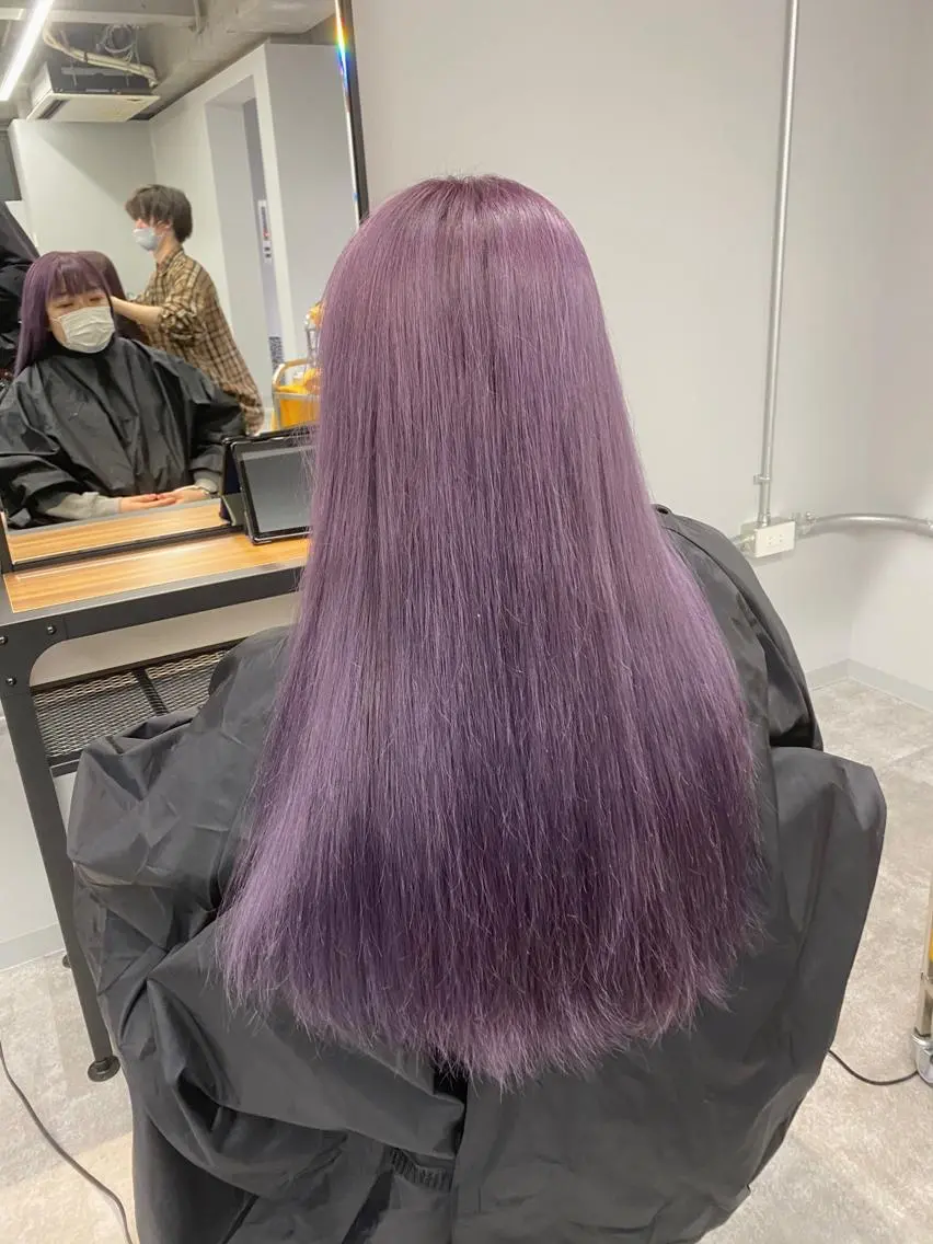 ロング カラー アディクシーカラー esu 天満のヘアスタイル